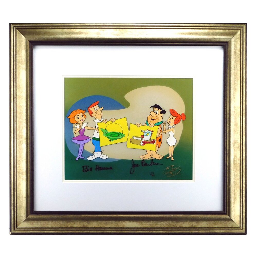 Flintstones and Jetsons Signed Hanna-Barbera Limited Edition Cel
